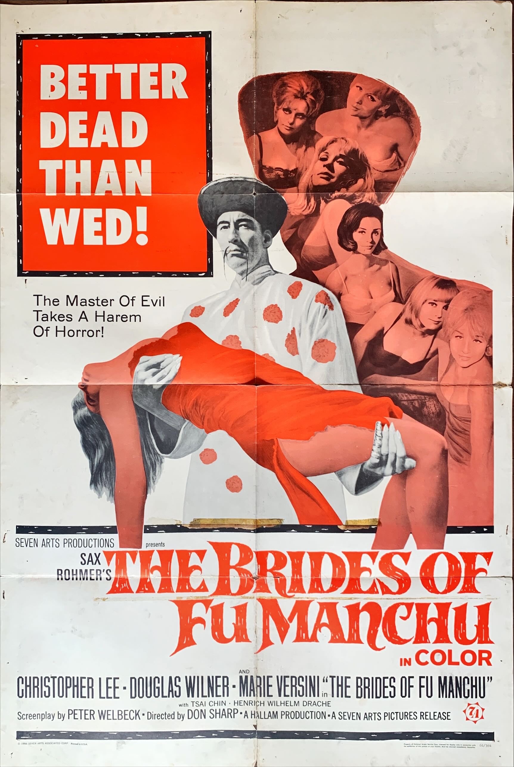 Brides of FuManchu 1966 Asian villain Christopher Lee