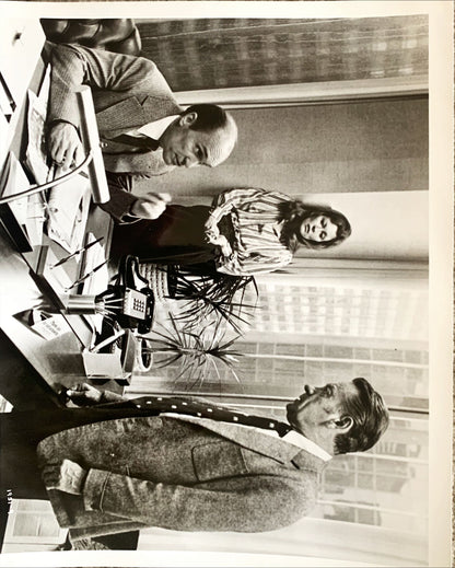 Network, three  8 x 10 photos,1976 written by Paddy Cheyefsky, William Holden, Sidney Lumet classic