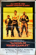 Legend of N**** Charlie,spanish movie poster 1972 slave to outlaw Fred Williamson ain't running no more
