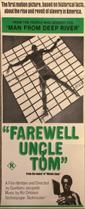 Farewell Uncle Tom, Aust daybill 1971, about slavery in America