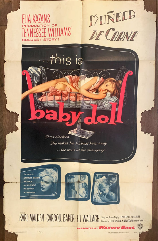 Baby Doll, 1957 Elia Kazan, classic image of sexy troubled teen Carroll Baker