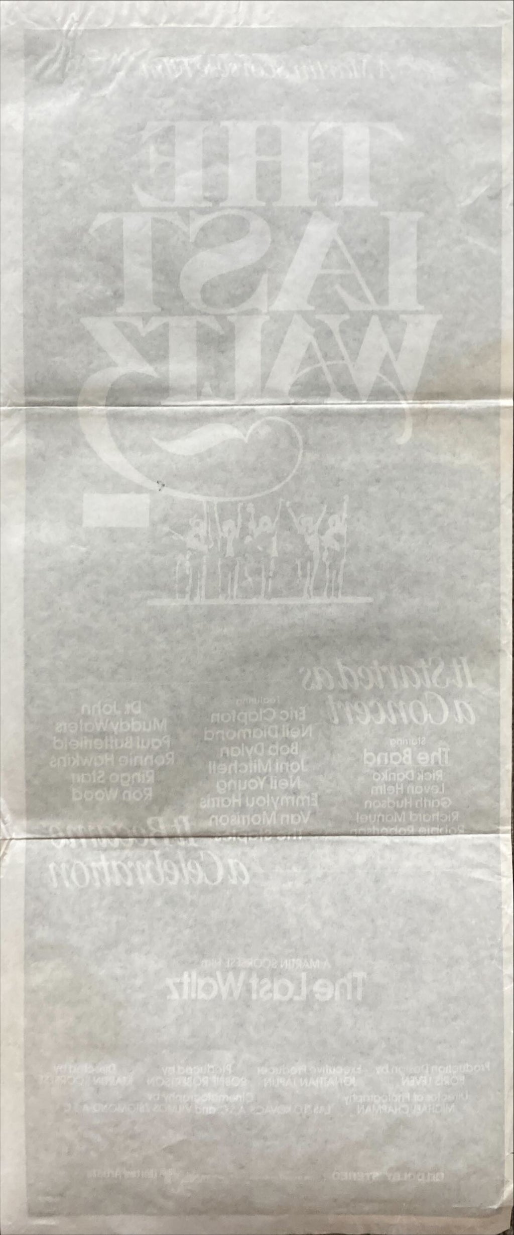 The Last Waltz, Aust daybill 1978 Martin Scorsese, a rock concert that became a celebration