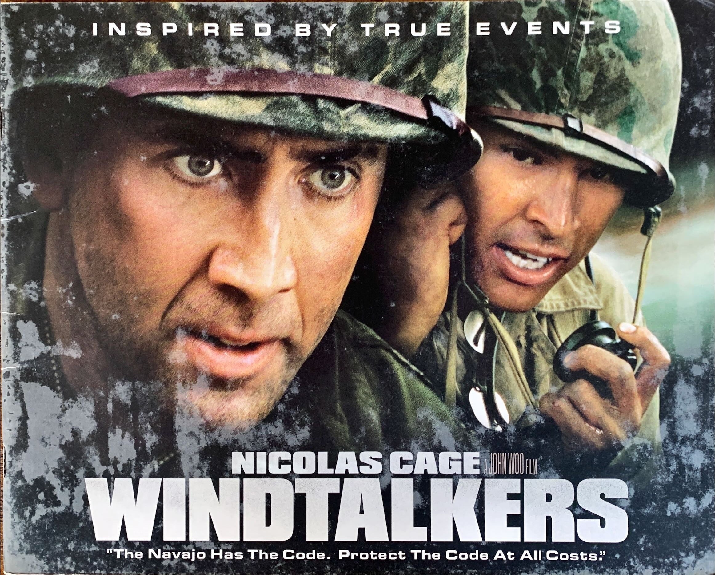 Windtalkers souvenir program book '02 Nicolas Cage in World War II, directed by John Woo
