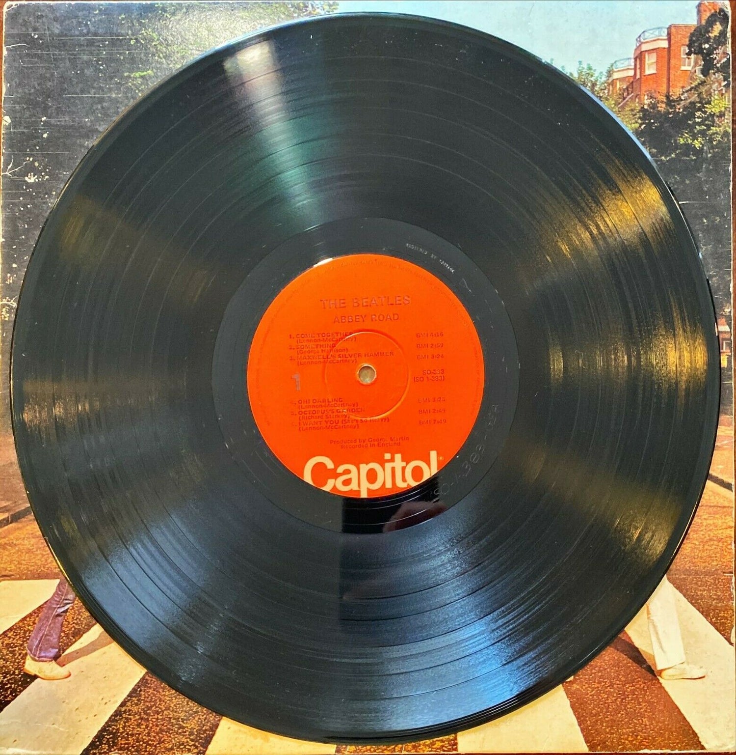 The Beatles - Abbey Road - Orange Capitol Label [1976 VG/VG+] - PosterCollectors.xyz