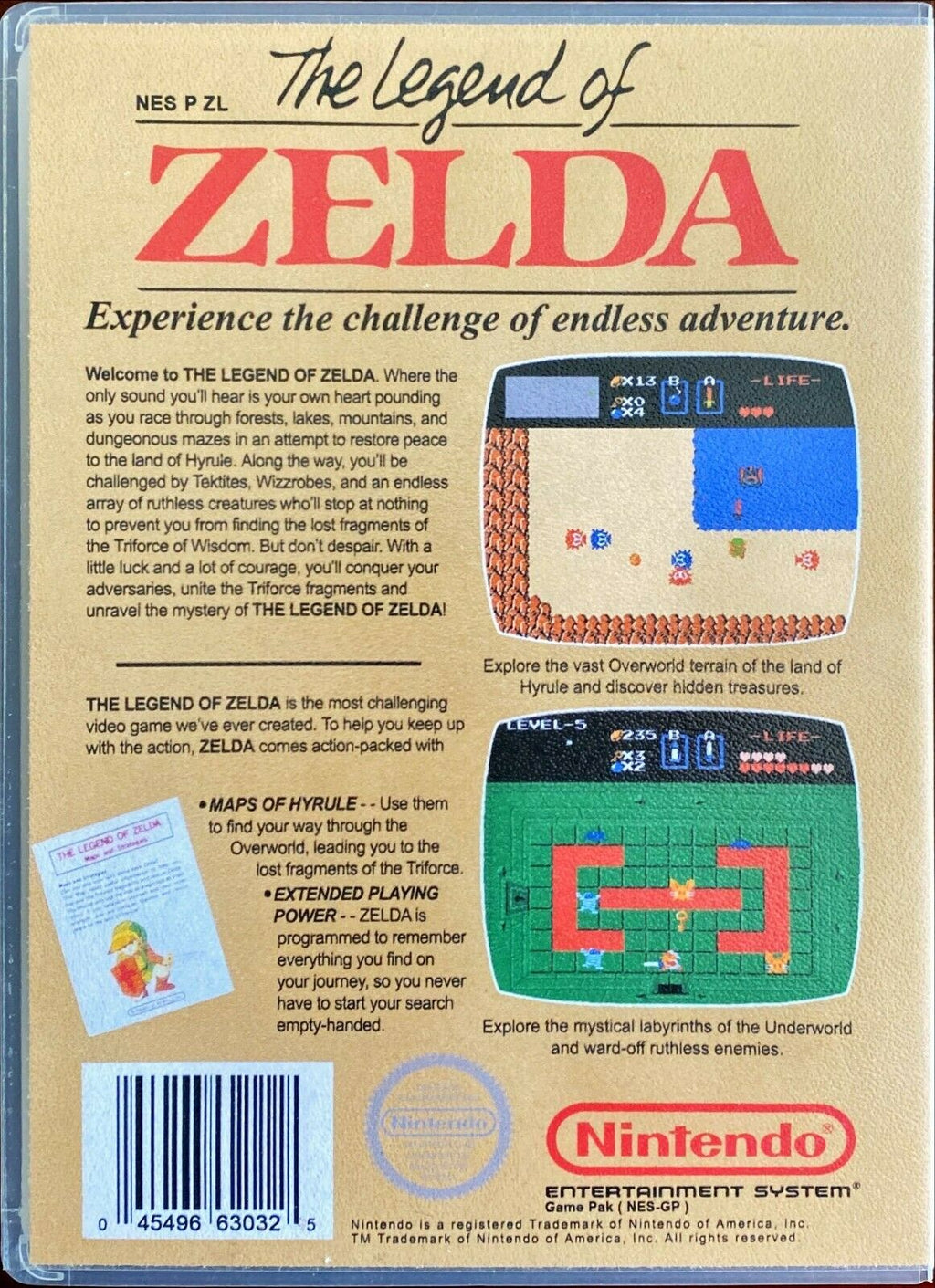 The Legend of Zelda (Nintendo NES, 1987) VG++ Catridge + Display Box - PosterCollectors.xyz