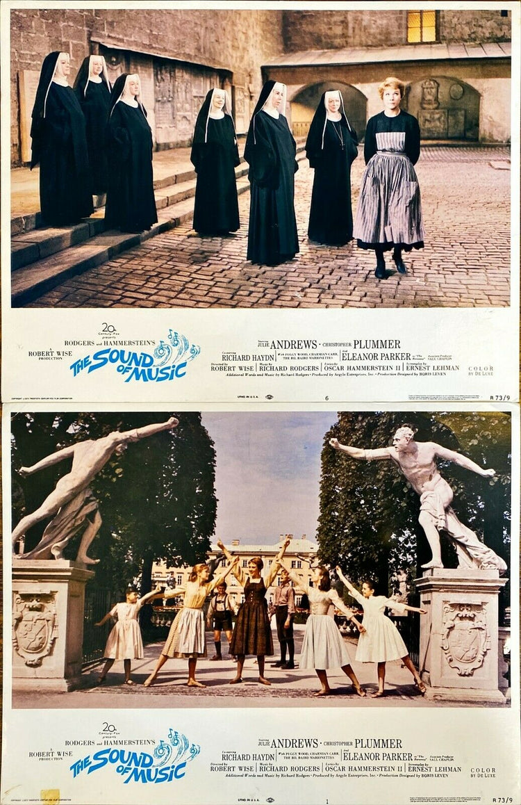 The Sound of Music (1965) Julie Andrews Classic Vintage Lobby Card Set of 3 (VG) - PosterCollectors.xyz