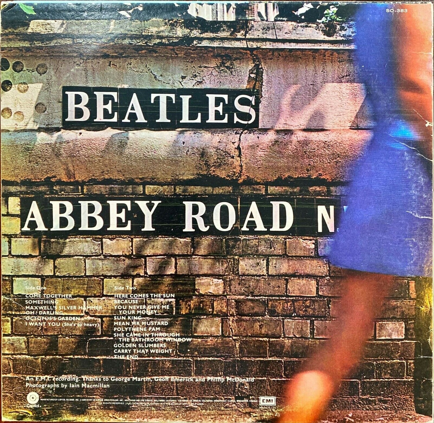 The Beatles - Abbey Road - Orange Capitol Label [1976 VG/VG+] - PosterCollectors.xyz