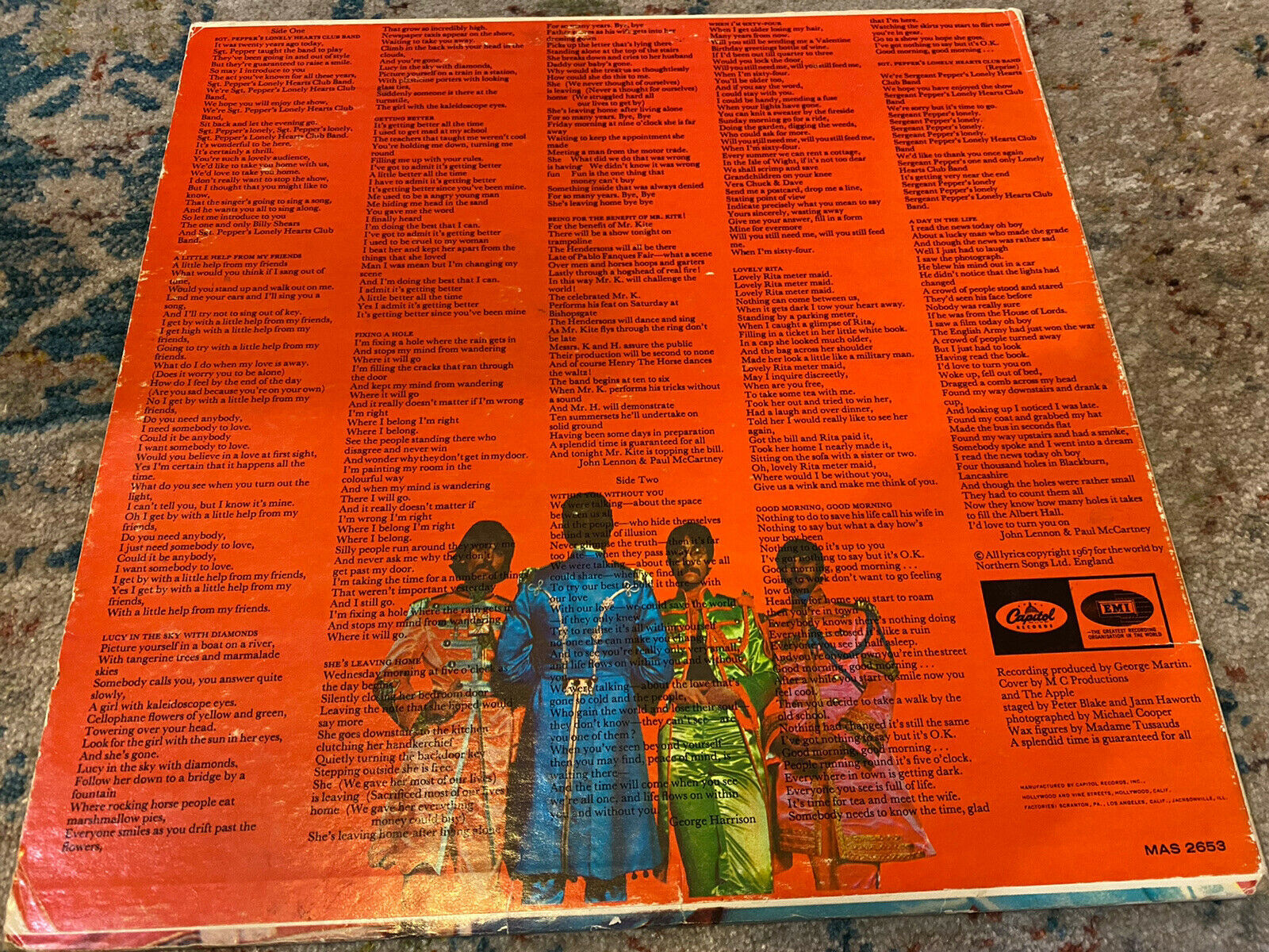 The Beatles - Sgt. Peppers Lonely Hearts Club Band Vinyl/LP - Gatefold (1968) - PosterCollectors.xyz
