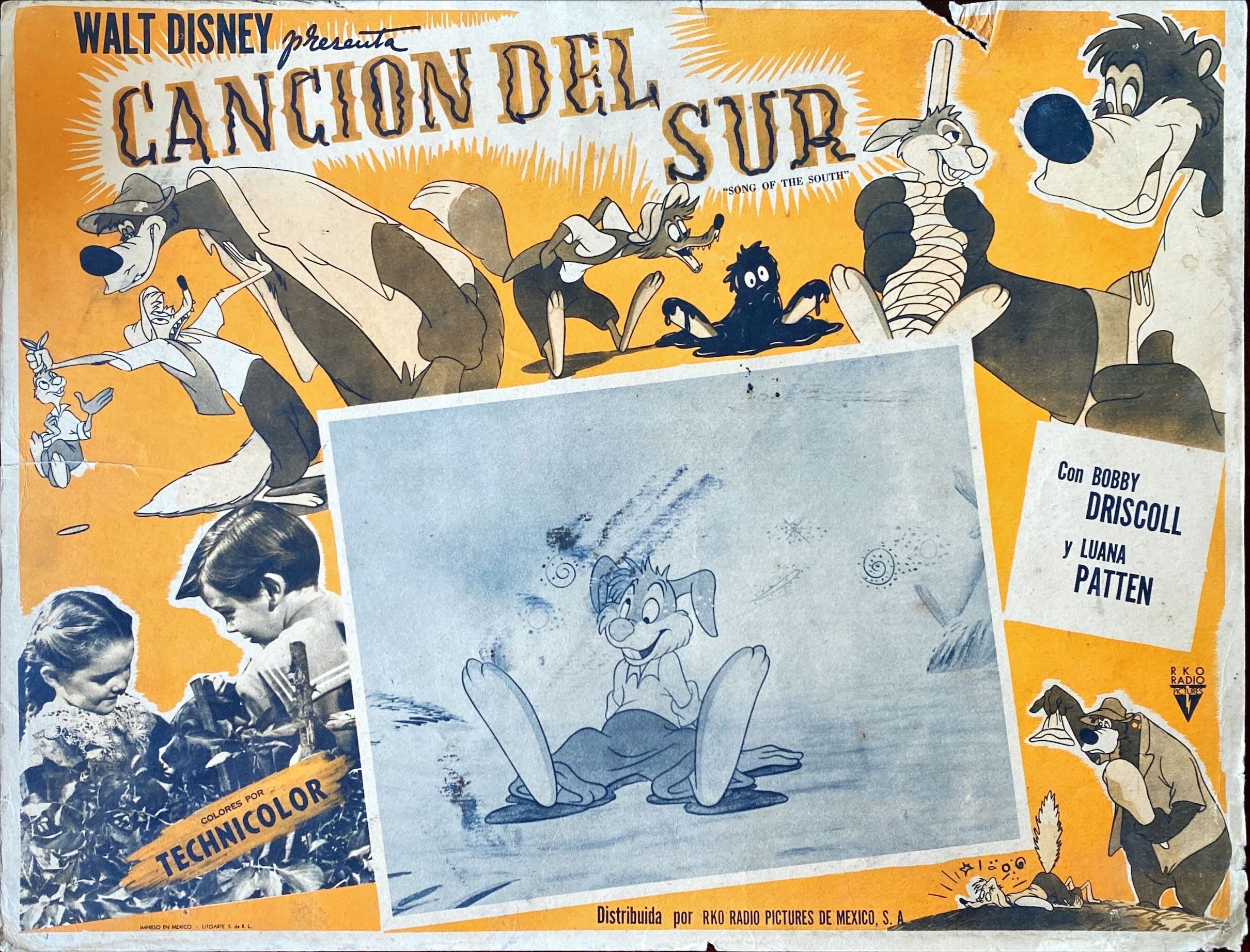 #710 Song of the South Mexican Lobby Card