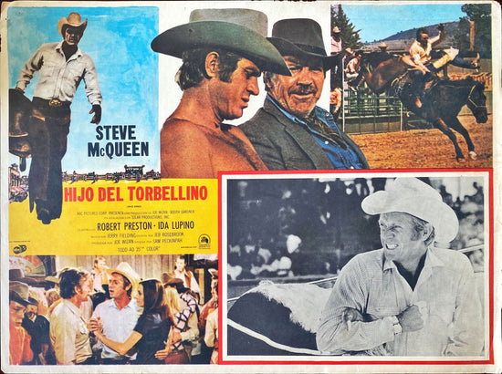 Junior Bonner (Steve Mcqueen) two Mexican Lobby Cards