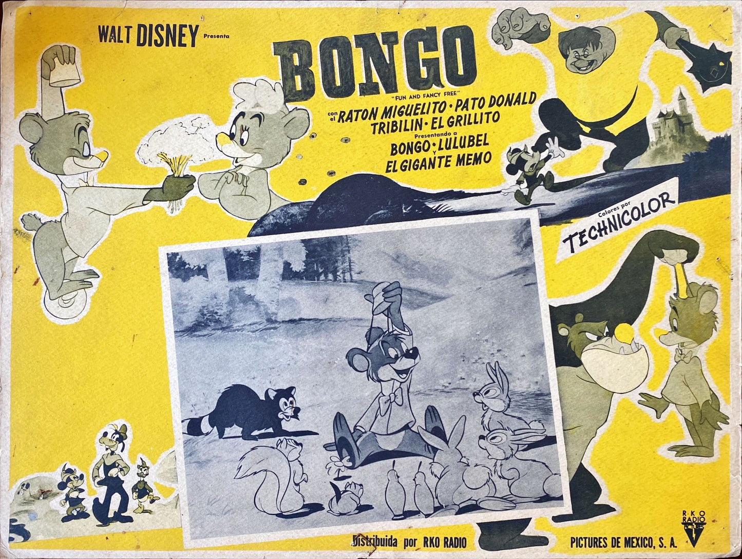Walt Disney's Fun and Fancy Free - Mexican Lobby Card