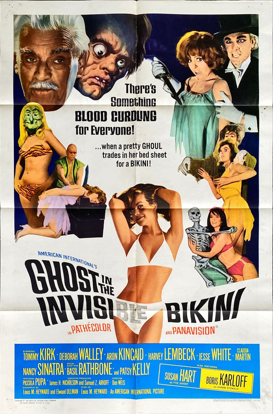 Ghost in the Invisible Bikini (1966) One Sheet Movie Poster