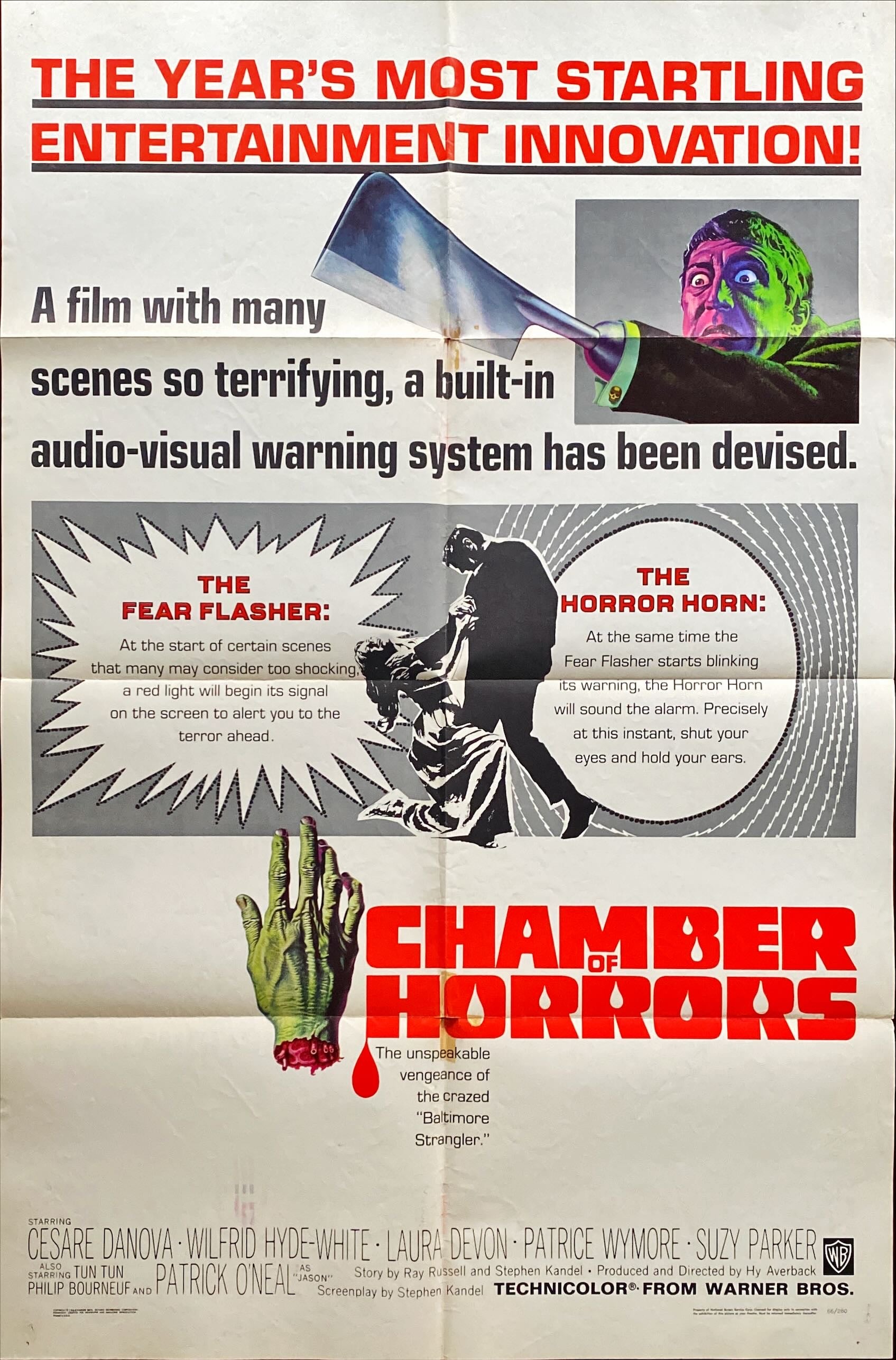 Chamber of Horrors, 1sh 1966