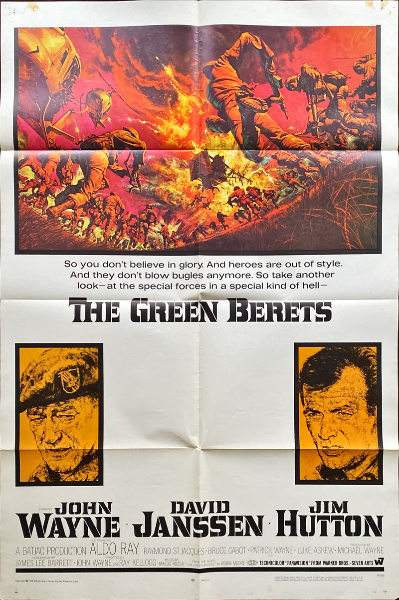 #879 GREEN BERETS 1sh 1968 John Wayne