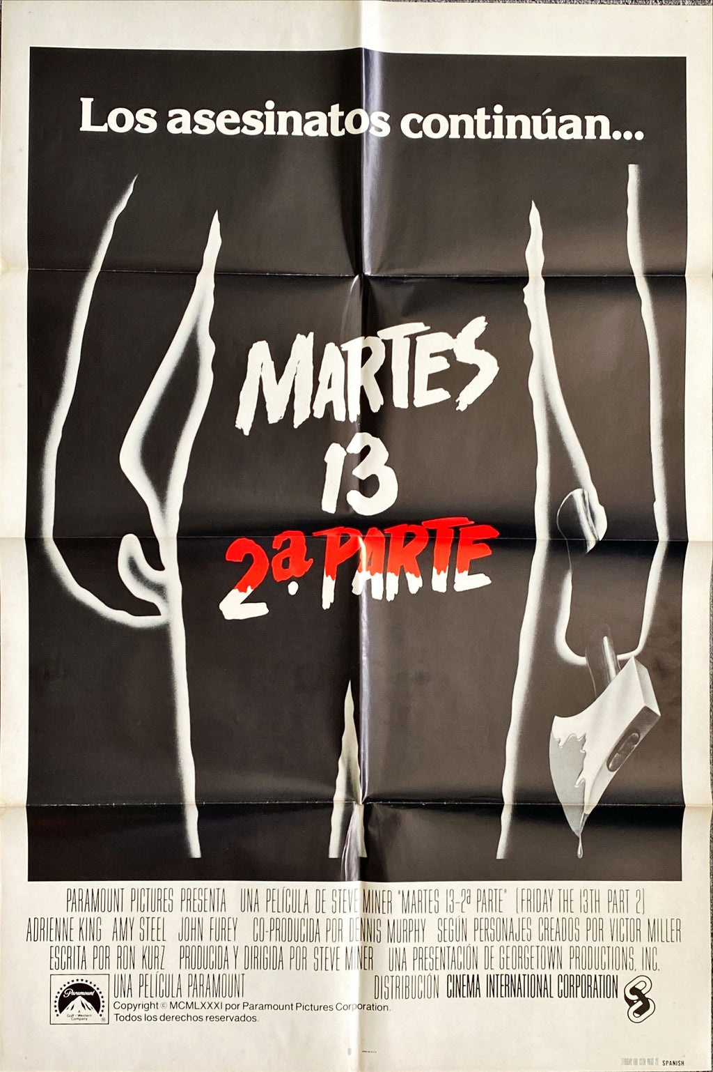 #748 - Friday the 13th Trilogy (Part I - 3D; 1980 - 1982) Spanish Movie Poster Bundle