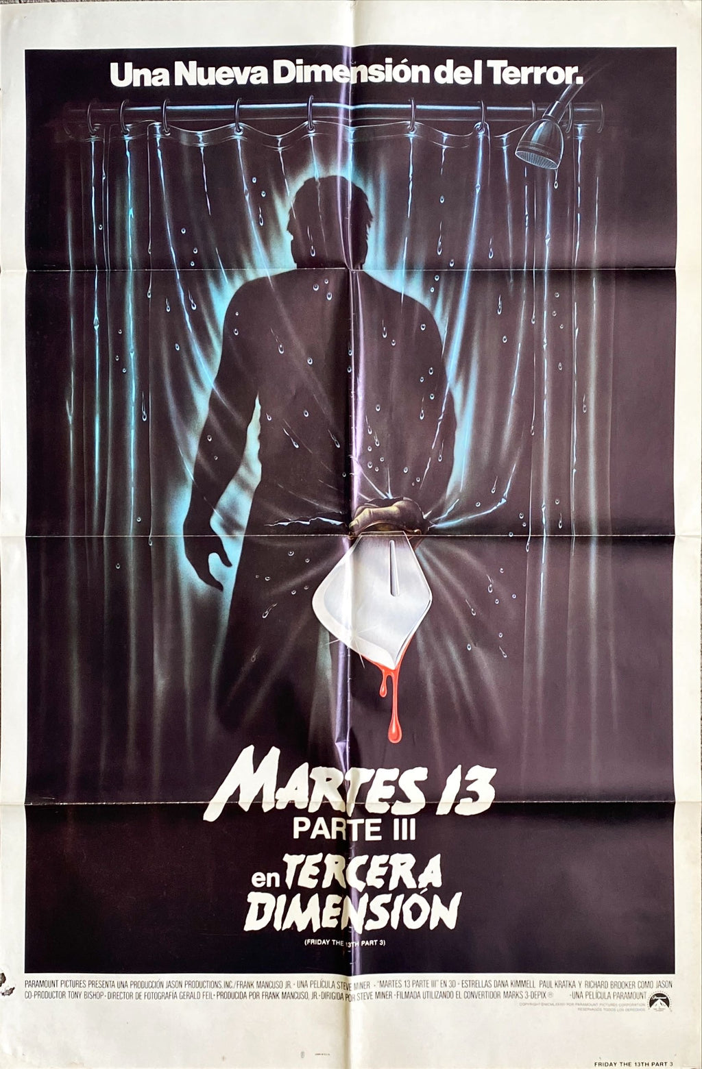 #748 - Friday the 13th Trilogy (Part I - 3D; 1980 - 1982) Spanish Movie Poster Bundle