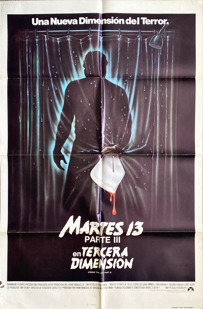 #748 - Friday the 13th Trilogy (Part I - 3D; 1980 - 1982) Spanish Movie Poster Bundle