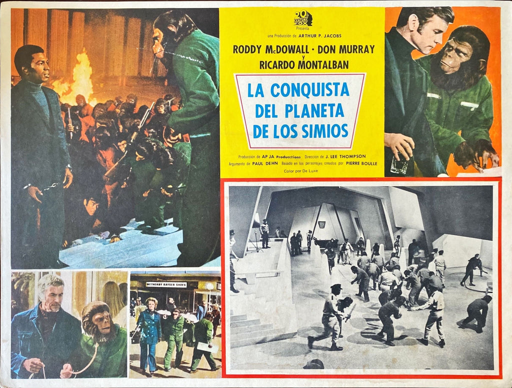 Conquest of the Planet of the Apes (1972) 6x Lobby Cards - MX