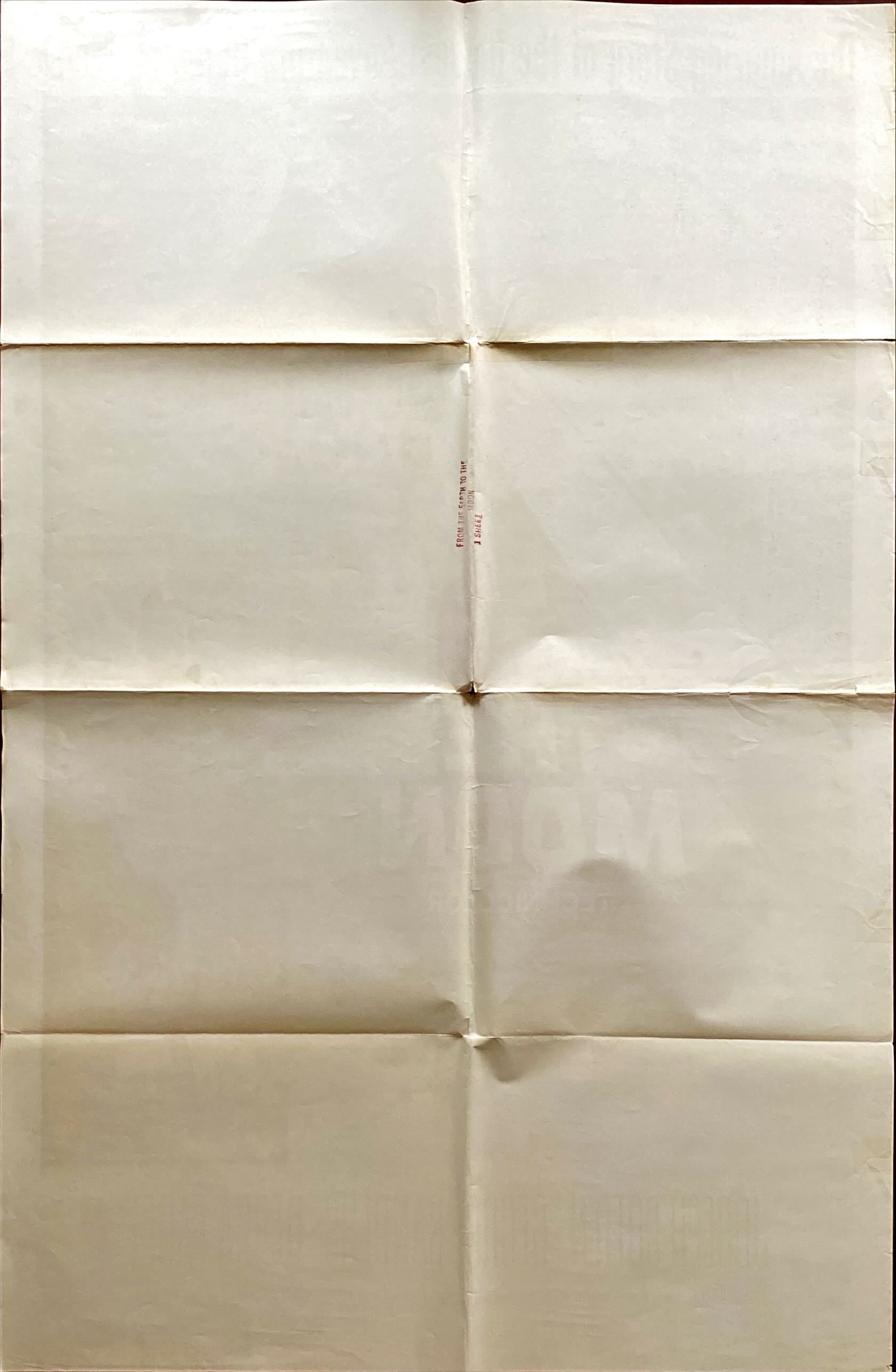 Jules Verne's From the Earth to the Moon, 1sh R1960s Jules Verne