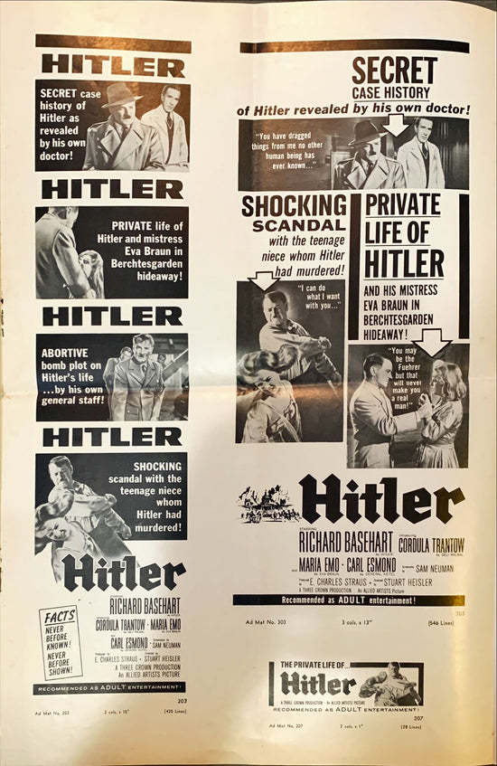 Hitler!  pressbook &