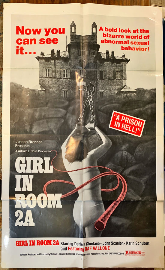 Girl in Room 2A (1973) One Sheet Movie Poster - Bondage Thriller