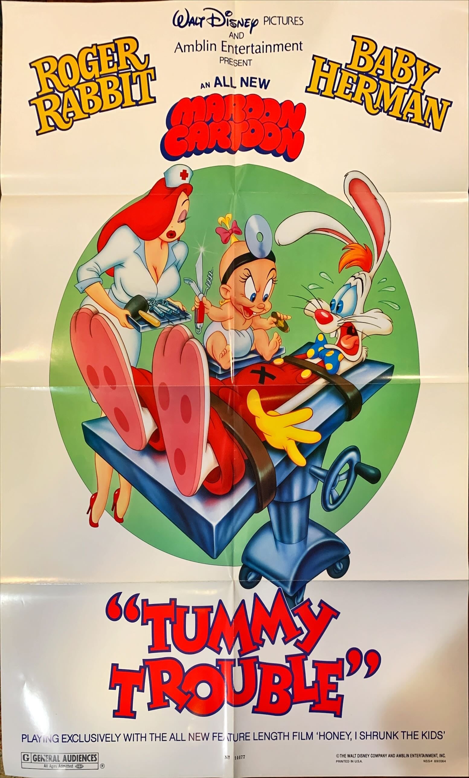 Tummy Trouble (1989) One Sheet Movie Poster - DS