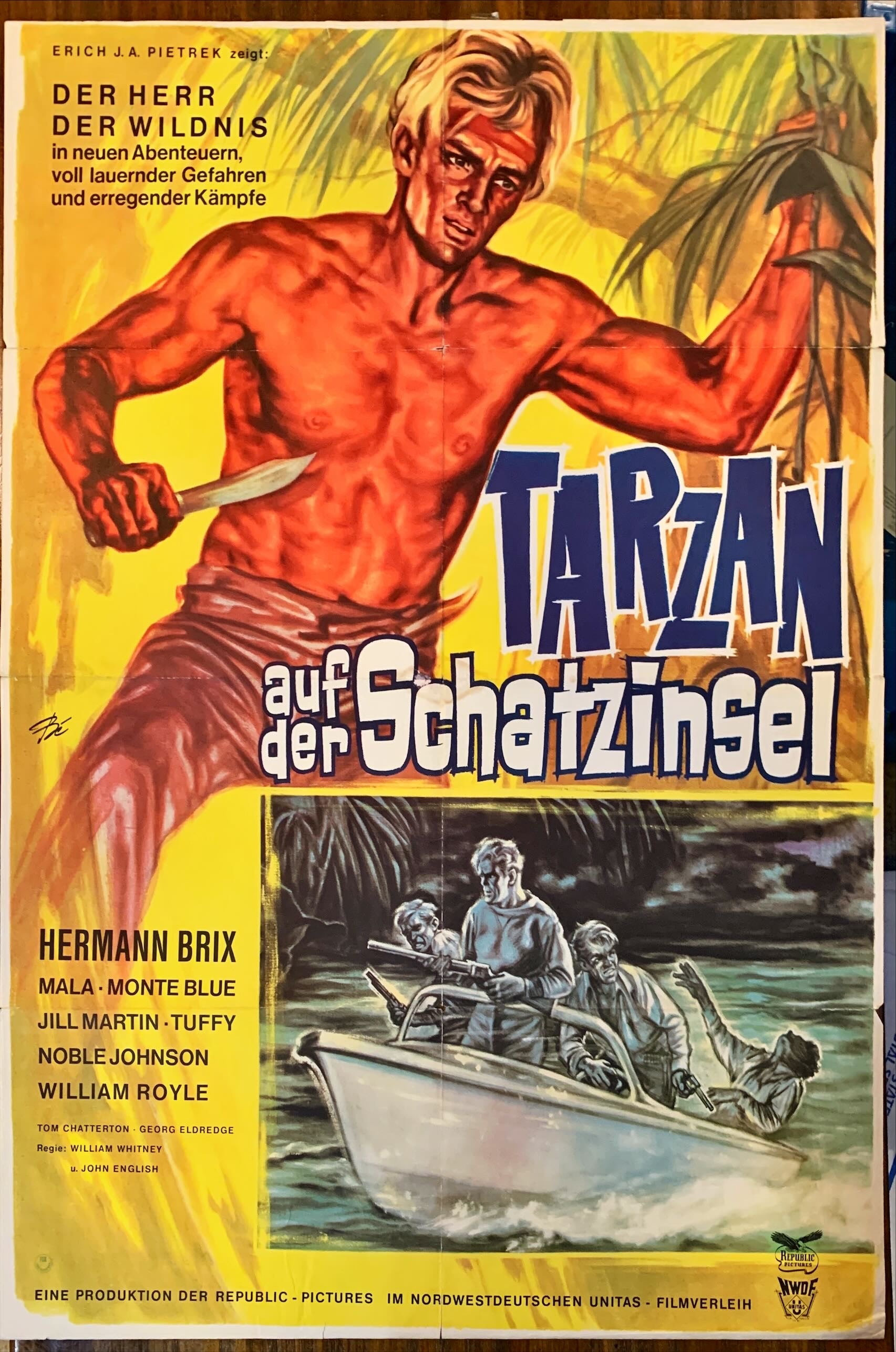 Hawk of the Wilderness (1962) One Sheet Movie Poster - GER