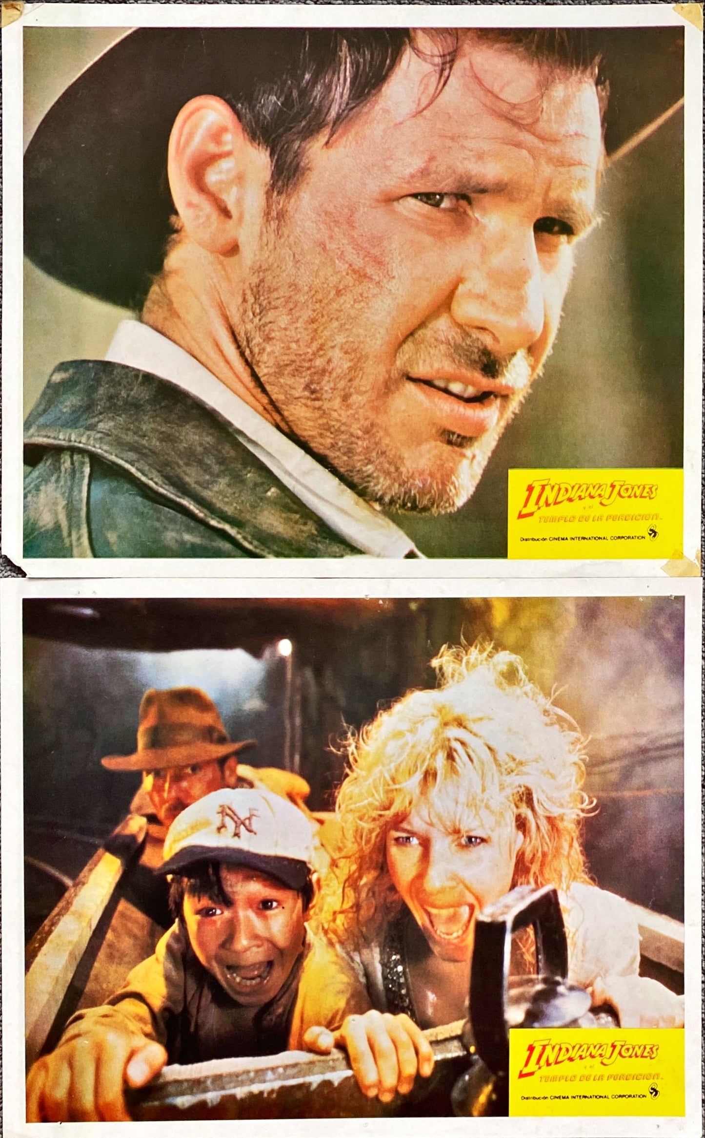 Indiana Jones and the temple of Doom (1984) 6x Lobby Cards - MX