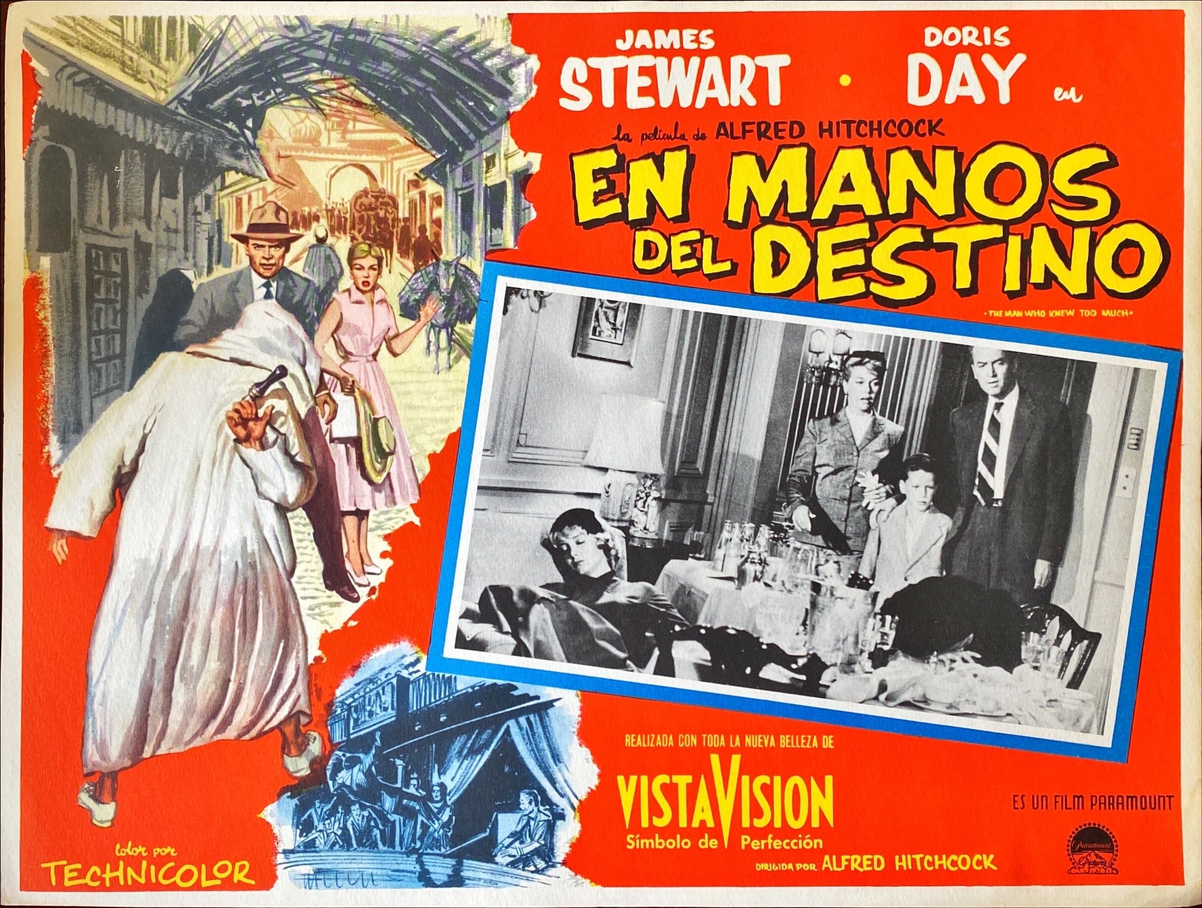 The Man Who Knew Too Much 6x Lobby Cards - MX, Hitchcock