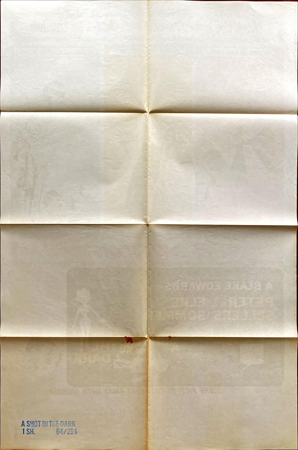 A Shot in the Dark (1964) One Sheet Movie Poster - Peter Sellers