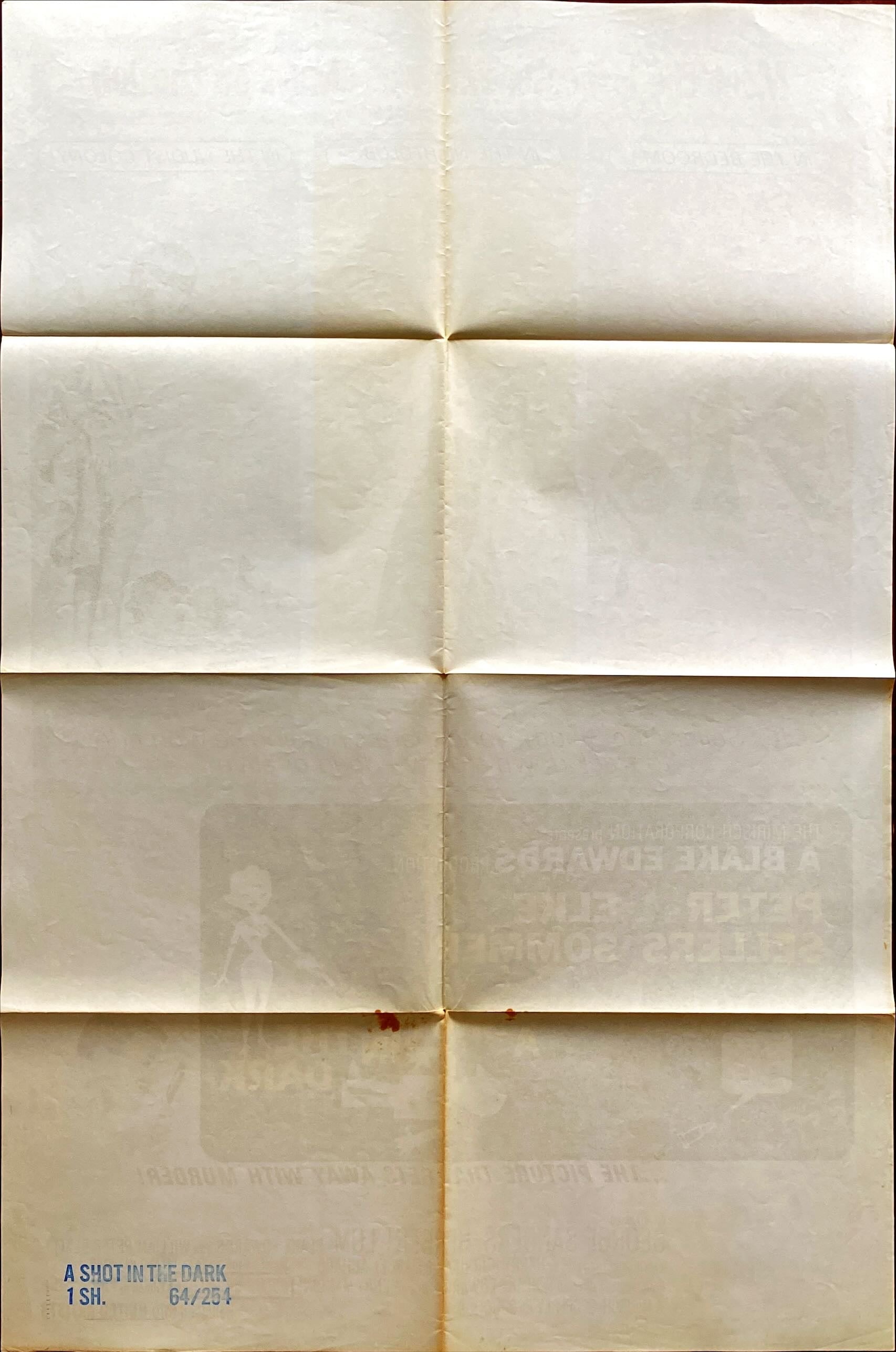 A Shot in the Dark (1964) One Sheet Movie Poster - Peter Sellers