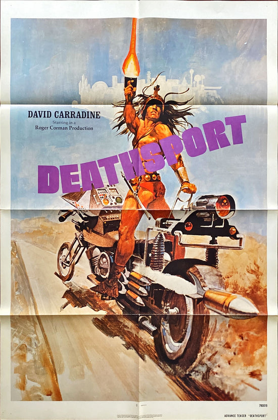 Deathsport,  advance/teaser 1sh 1978 David Carradine