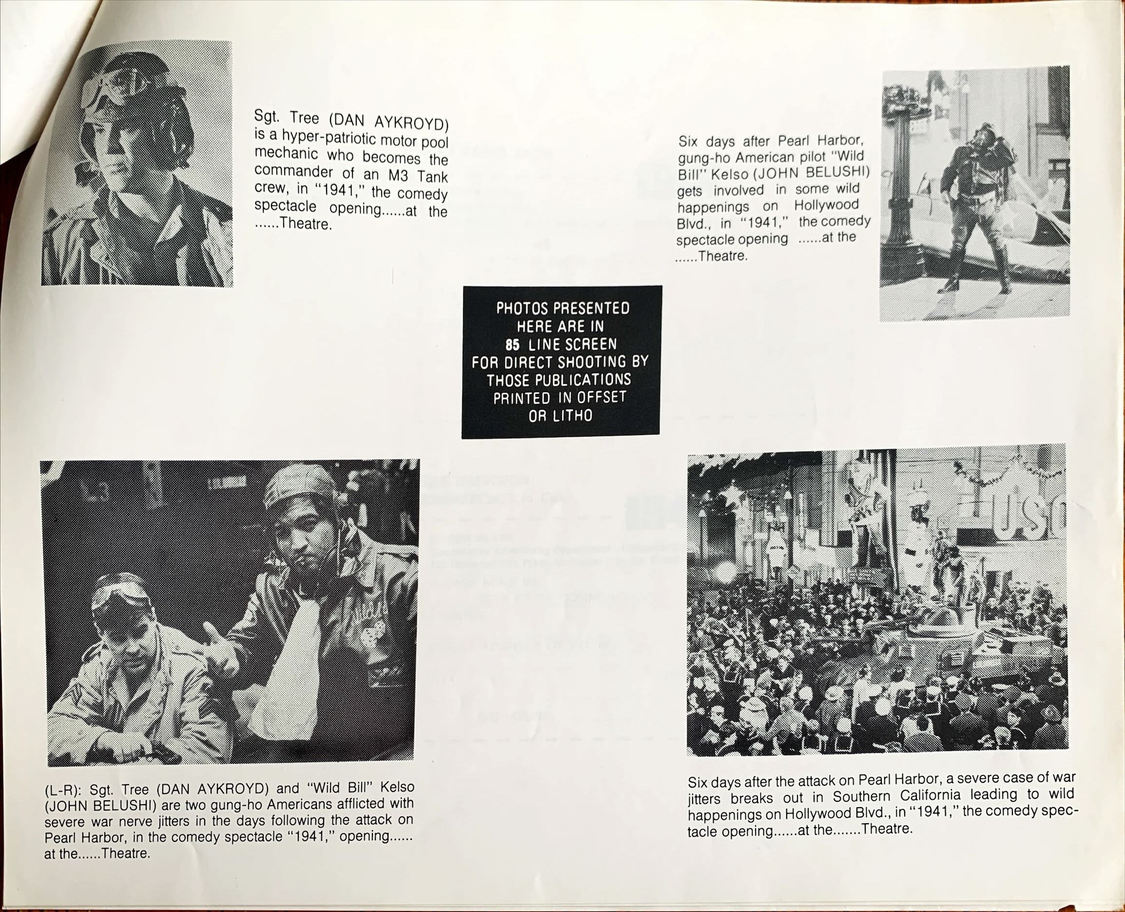 #613 -1941 pressbook '79 Steven Spielberg