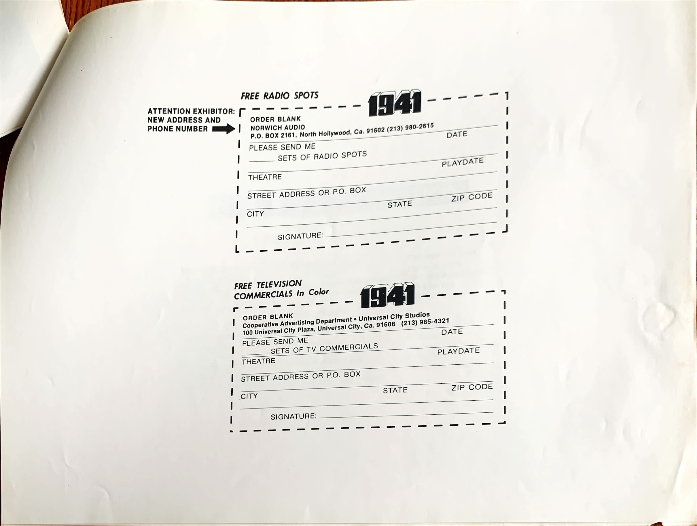 #613 -1941 pressbook '79 Steven Spielberg