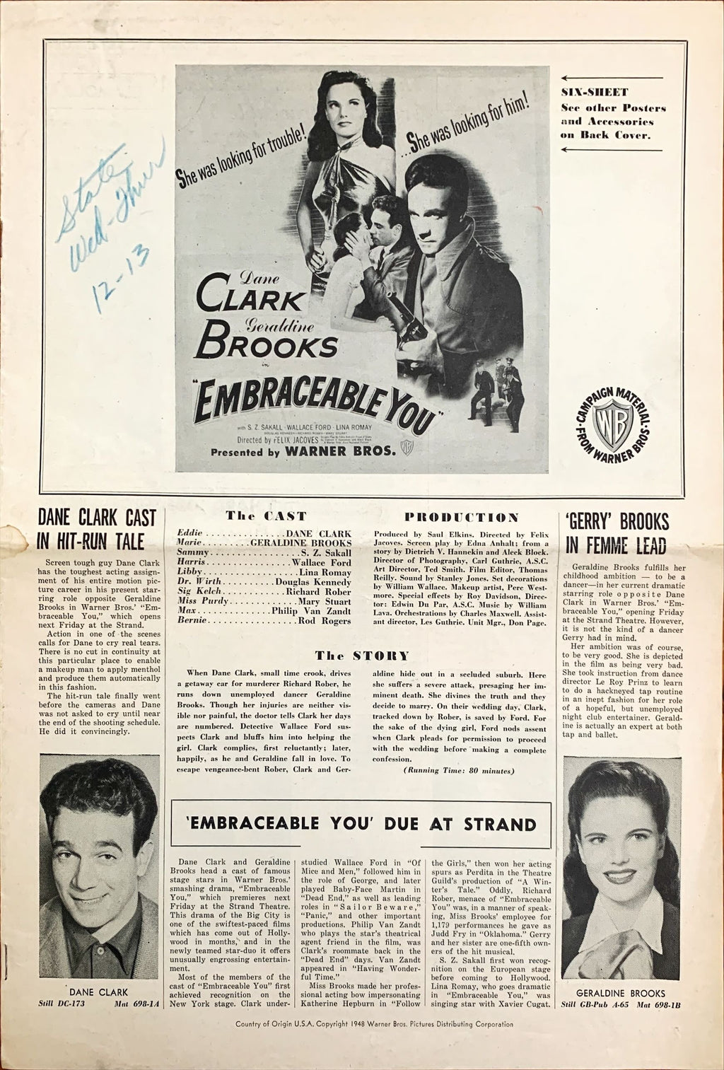 Pressbook Bundle (1950) 27x Pressbooks