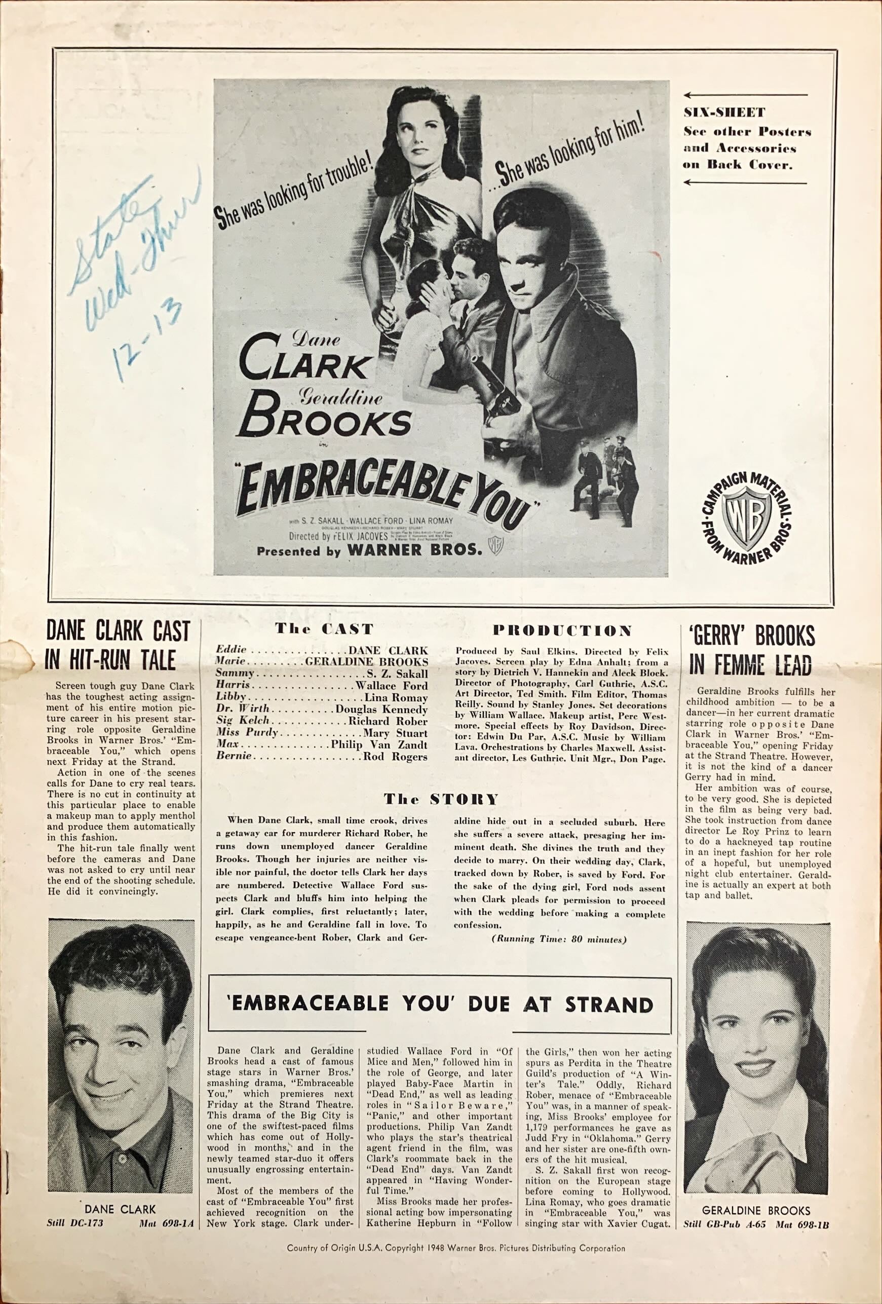 Pressbook Bundle (1950) 27x Pressbooks