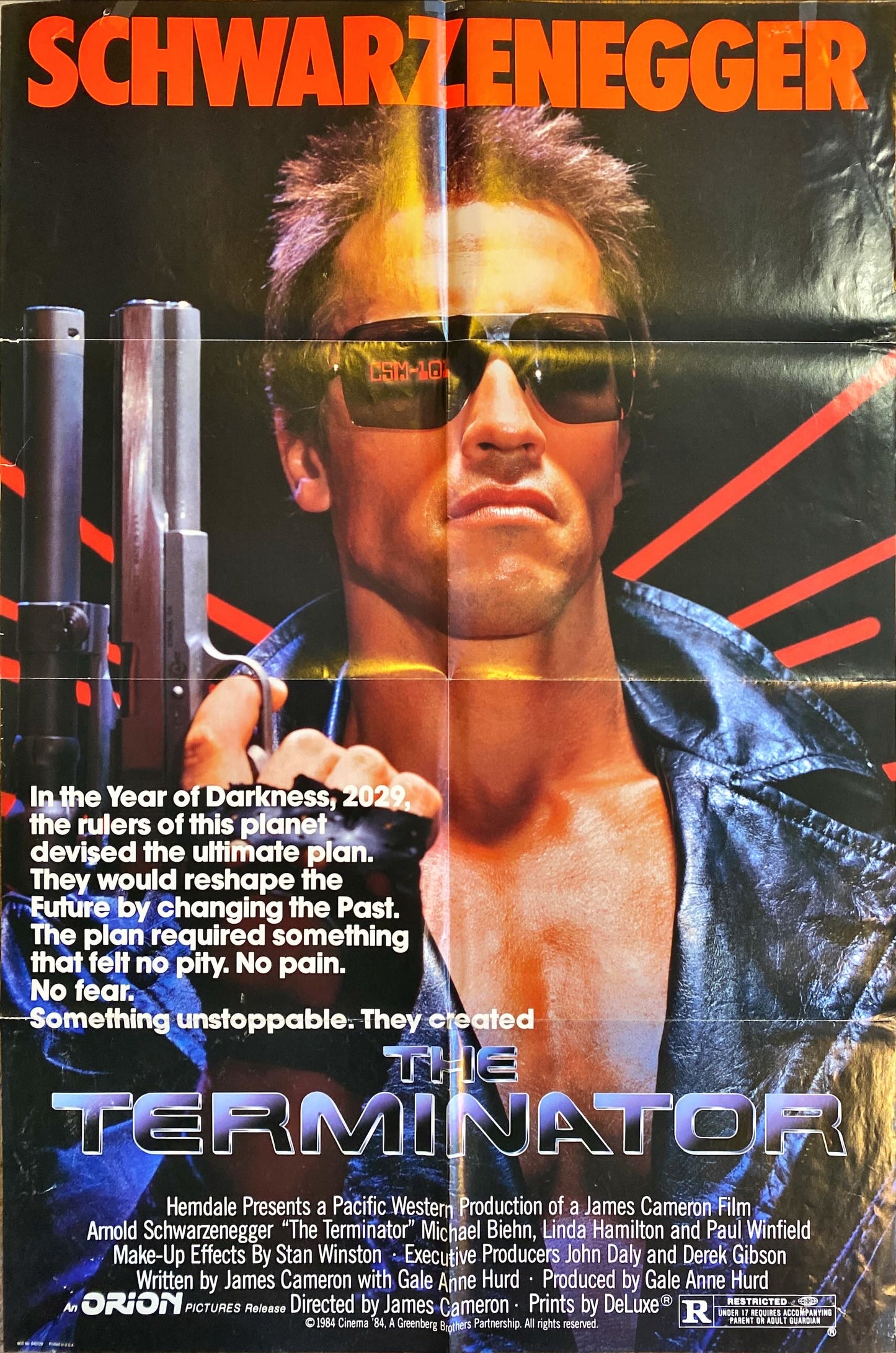 #111 Terminator 1984 Original Movie Poster - PosterCollectors.xyz