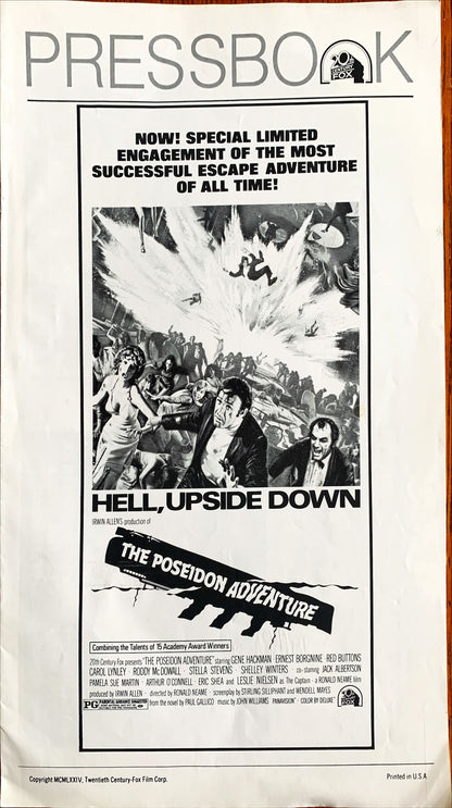 #617 POSEIDON ADVENTURE pressbook '72 Gene Hackman