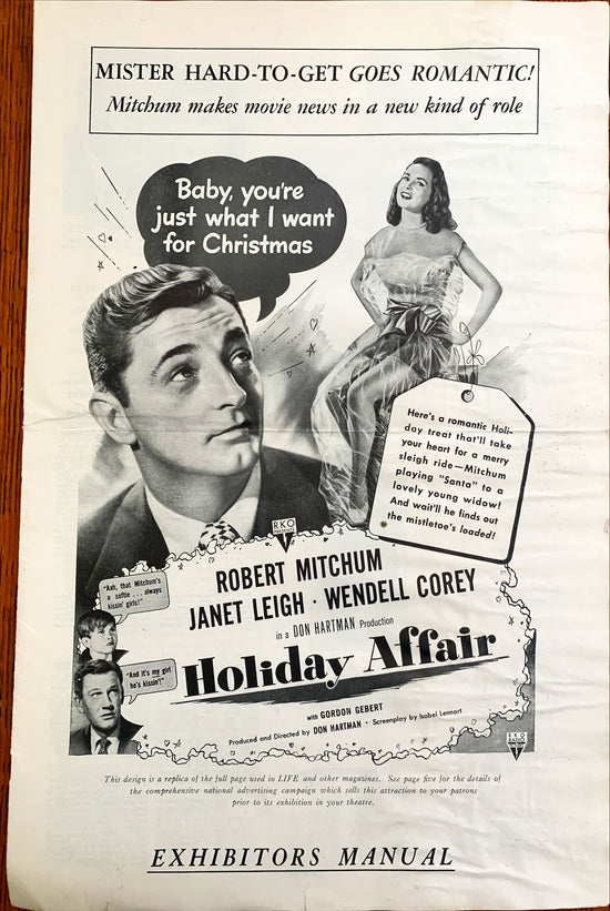 Holiday Affair (1949) Pressbook