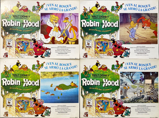 ROBIN HOOD Mexican Lobby Cards - Walt Disney - PosterCollectors.xyz