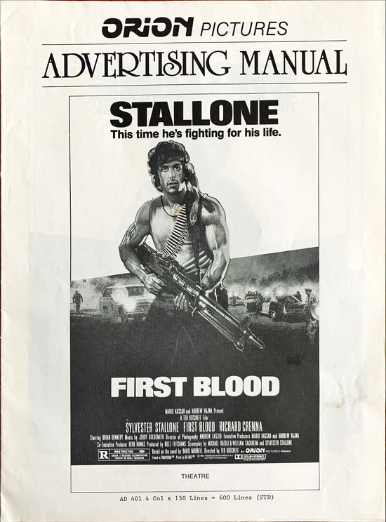 First Blood,  Pressbook 1982 Sylvester Stallone