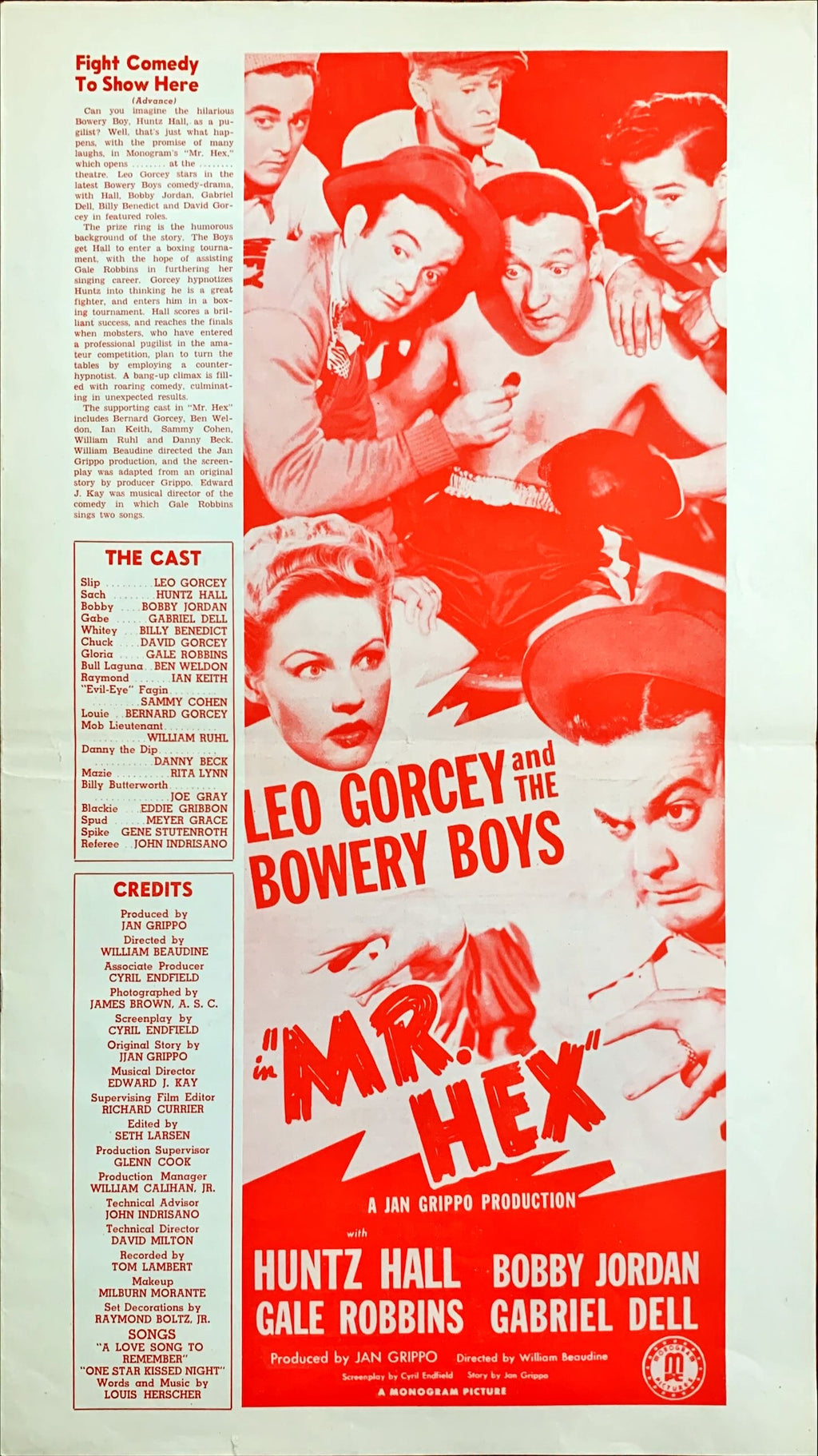 Mr. Hex (1946) Pressbook, Bowery Boys