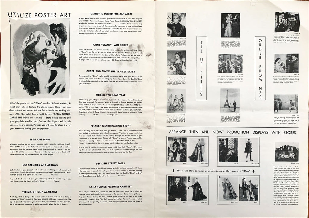Diane, 1956 -pressbook- Lana Turner