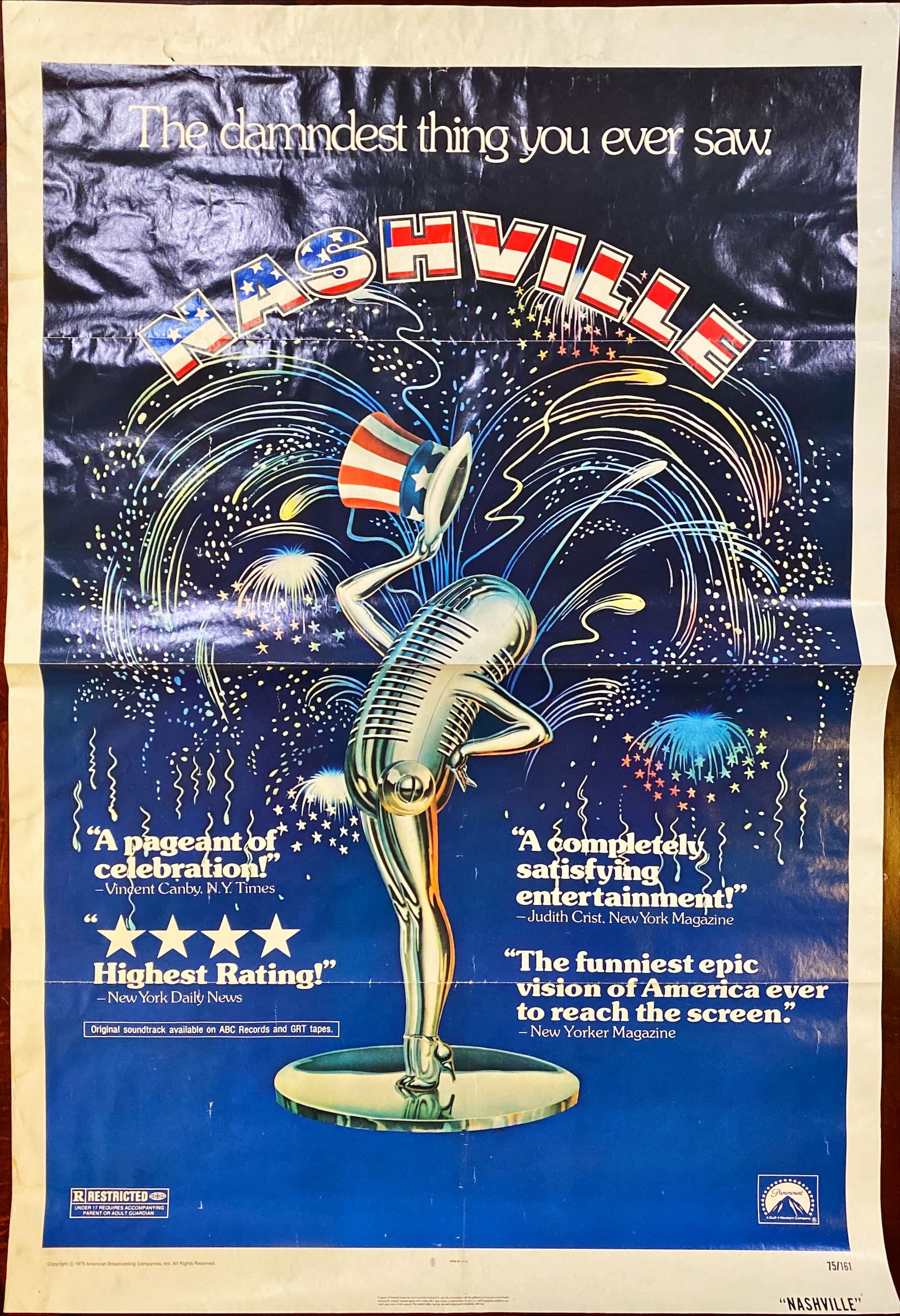 (274) NASHVILLE 1 sheet movie poster 1975 Robert Altman - PosterCollectors.xyz