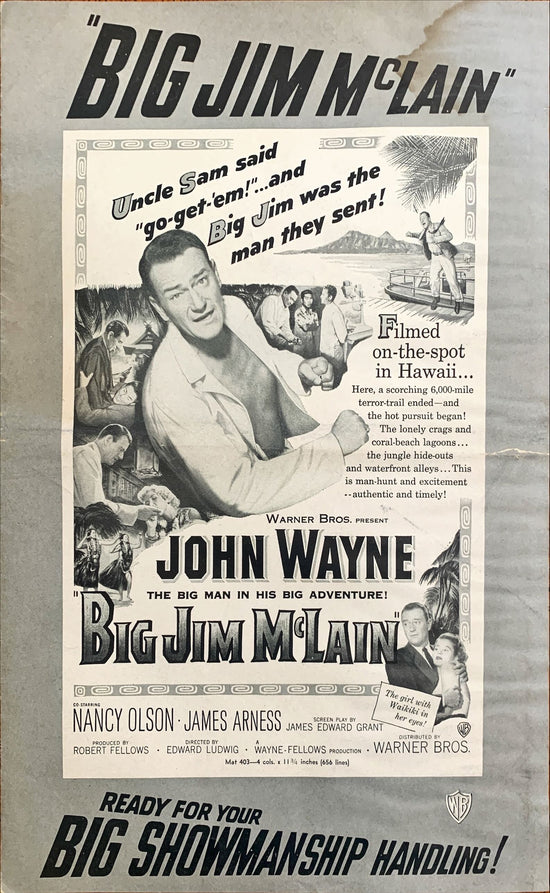 Big Jim Mclain (1952) Pressbook - John Wayne