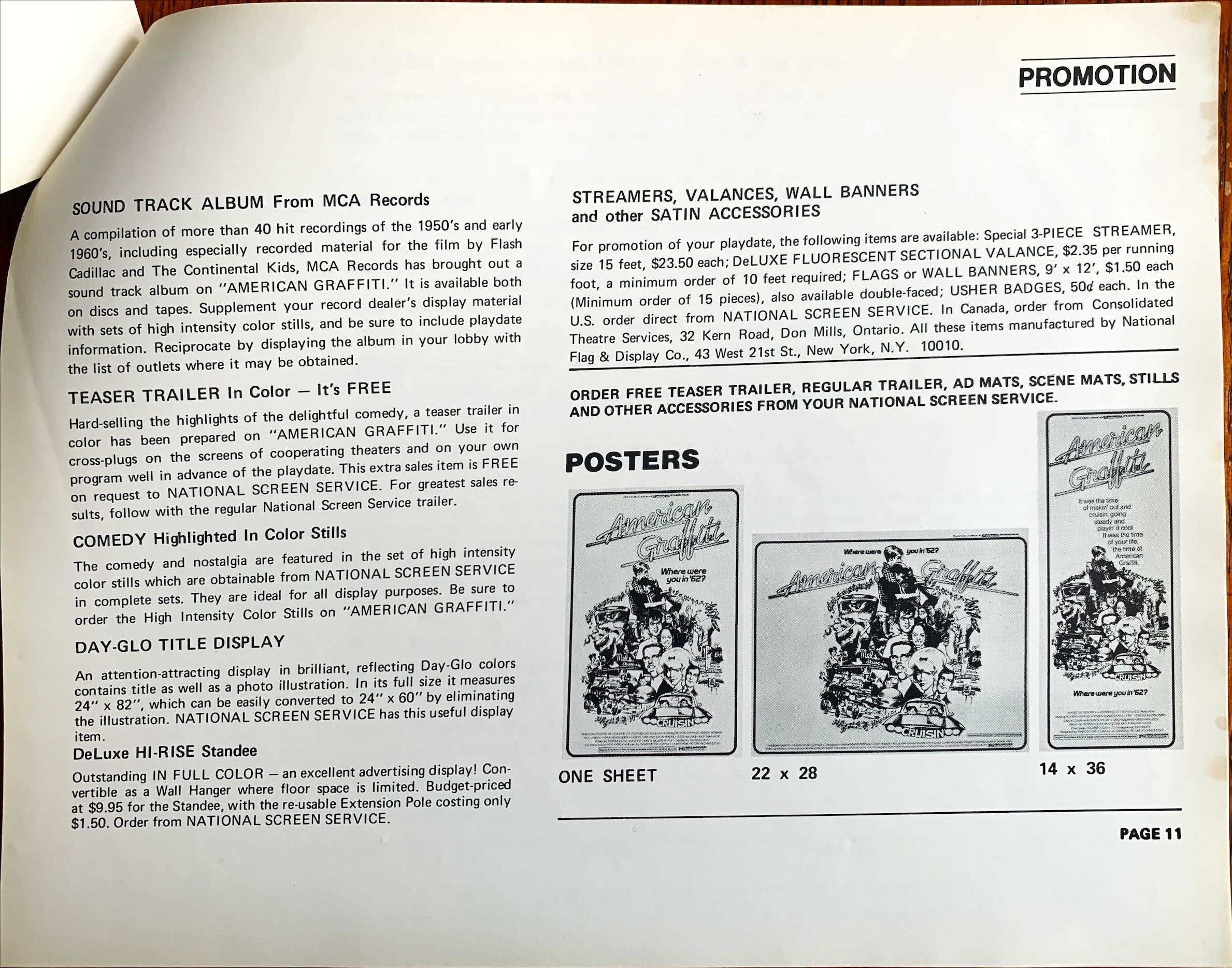 American Graffitti (1973) Pressbook