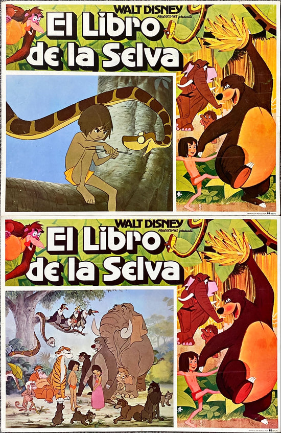 JUNGLE BOOK Mexican Lobby Cards Walt Disney - PosterCollectors.xyz