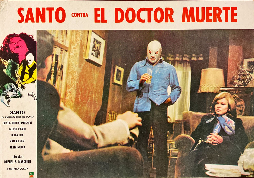 (250) SANTO VS DOCTOR DEATH 3 int'l Spanish language Lobby Cards 1973 - PosterCollectors.xyz