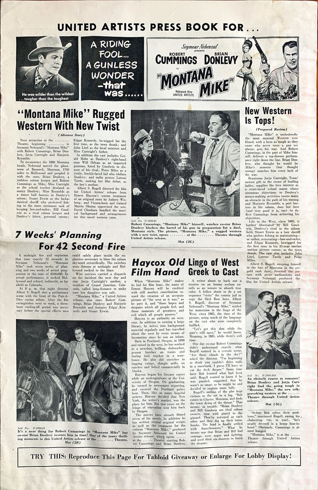 Pressbook Bundle (1950) 27x Pressbooks