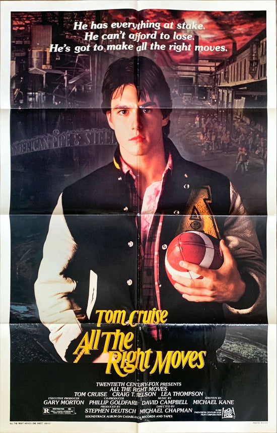 All the Right Moves,  1sh 1983 - Tom Cruise